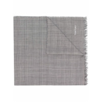 Tom Ford check pattern scarf - Preto