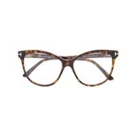 Tom Ford Eyewear cat eye glasses - Marrom