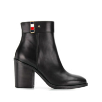 Tommy Hilfiger leather ankle boots - Preto