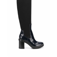 Tory Burch Bota de couro 'Preston' - Preto