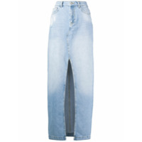 Twin-Set Saia jeans longa - Azul