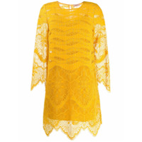 Twin-Set Vestido crochet - Amarelo