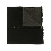 Uma Wang Echarpe de lã com recortes - Preto