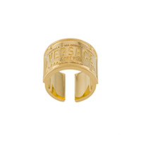 Versace Anel com logo gravado - Dourado