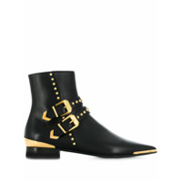Versace Ankle boot com fivelas - Preto