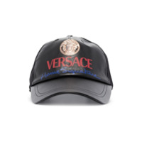 Versace Boné com estampa de logo - Preto