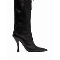 Versace Bota de couro - Preto