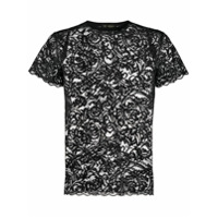Versace Camiseta com renda - Preto