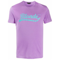 Versace Camiseta com slogan Blonde - Roxo