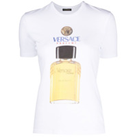 Versace Camiseta slim com logo - Branco