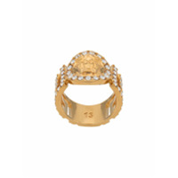 Versace Icon Medusa crystal ring - Dourado