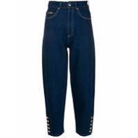 Versace Jeans Couture Calça jeans cropped - Azul