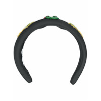 Vivetta Tiara com bordado - Preto