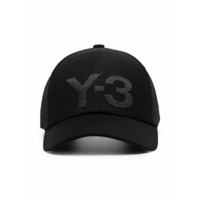 Y-3 Boné com estampa de logo - Preto