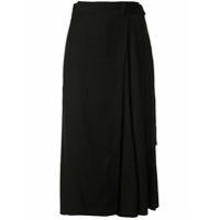 Y's Calça pantacourt - Preto