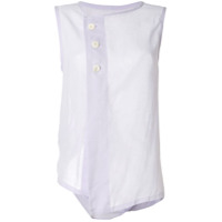 Y's Regata com abotoamento frontal - Roxo