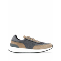 Z Zegna knit-panelled sneakers - Cinza