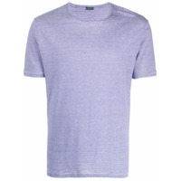 Zanone Camiseta slim listrada - Azul