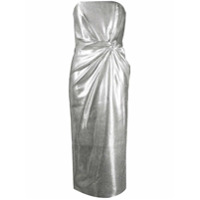 16Arlington Vestido slim metalizado - Prateado
