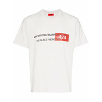424 Camiseta com estampa 'Address' - Branco
