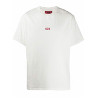 424 Camiseta com logo bordado - Branco