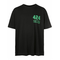 424 Camiseta com logo - Preto