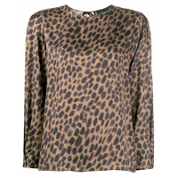 8pm leopard-print blouse - Marrom