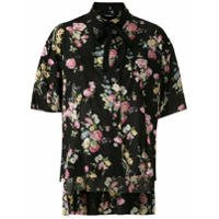 À La Garçonne Camisa Bertha floral - Preto