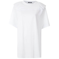 À La Garçonne T-shirt com ombreiras - Branco