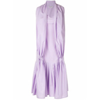 Aalto Vestido com detalhe de pregas - Roxo