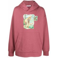 Acne Studios elephant-print hoodie - Rosa