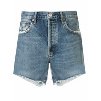 AGOLDE Short jeans cintura média - Azul