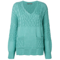 Alberta Ferretti chunky knit jumper - Azul