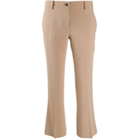 Alberto Biani Calça cropped flare - Marrom