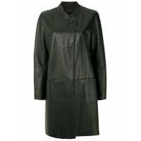 Alcaçuz Veste Paris de couro - Preto