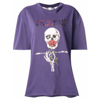 Alchemist skull print T-shirt - Roxo