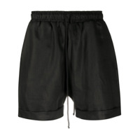 Alchemy Bermuda reta de algodão - Preto