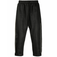 Alchemy Calça reta de linho - Preto