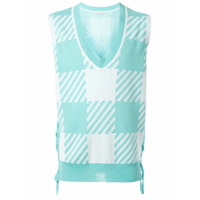 A(Lefrude)E Suéter Sax sem mangas - Azul