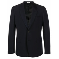 Alexander McQueen Blazer de lã mista - Azul