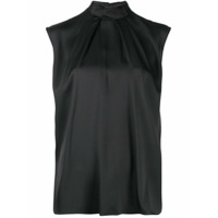 Alexander McQueen Blusa drapeada - Preto