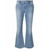 Alexander McQueen Calça jeans flare - Azul