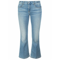 Alexander Wang Calça jeans cropped - Azul