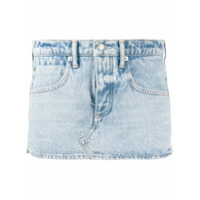 Alexander Wang Short-saia jeans - Azul