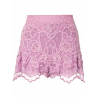 Alexis Short Inka com renda - Rosa