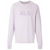 Àlg Blusa mangas longas com logo - Neutro