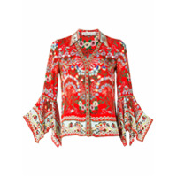 Alice+Olivia Camisa floral - Vermelho