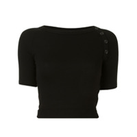 ALIX NYC Blusa cropped Chelsea - Preto