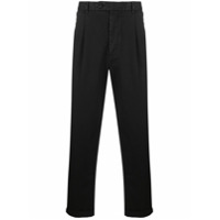 AllSaints Calça reta com pregas - Preto