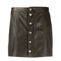 AllSaints front button skirt - Marrom